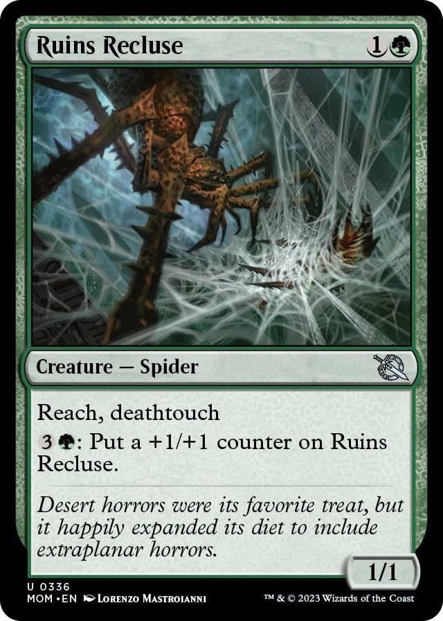 Ruins Recluse #336 U - March of the Machine Pokemon card