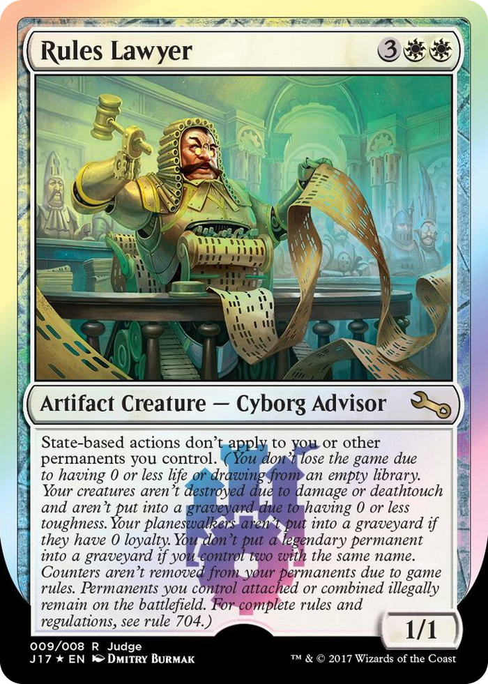 Rules Lawyer #9 R - Judge Promos Pokemon card