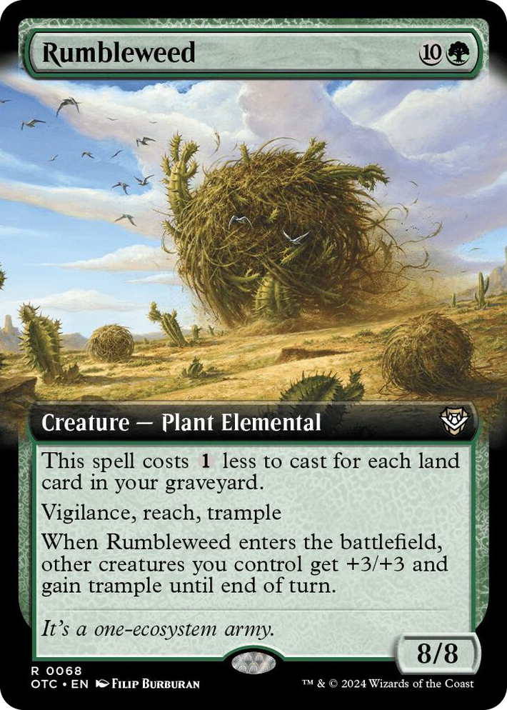 0068 Rumbleweed (Extended Art) R Commander: Outlaws of Thunder Junction