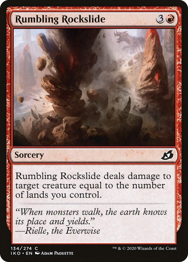 0134 Rumbling Rockslide C Lair of Behemoths