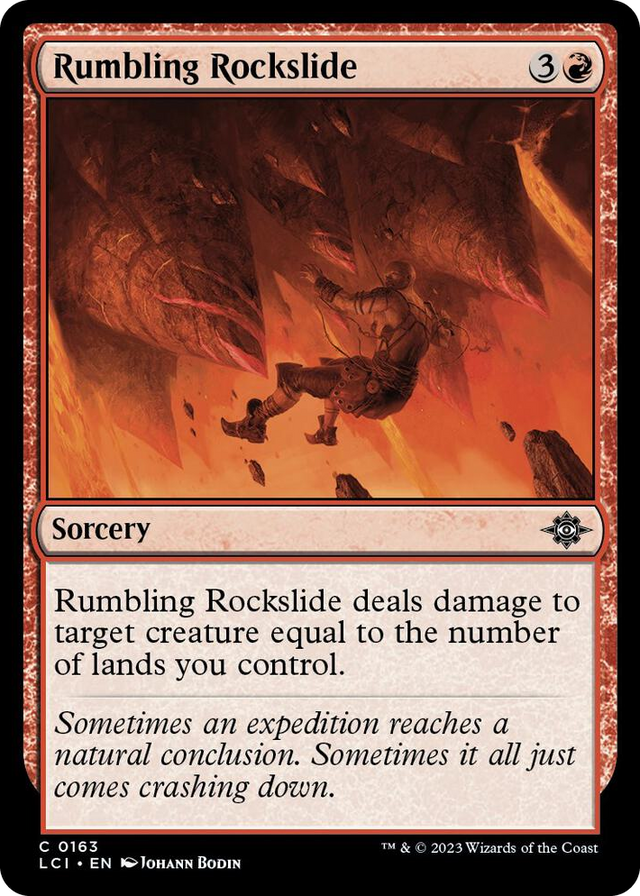 0163 Rumbling Rockslide C The Lost Caverns of Ixalan