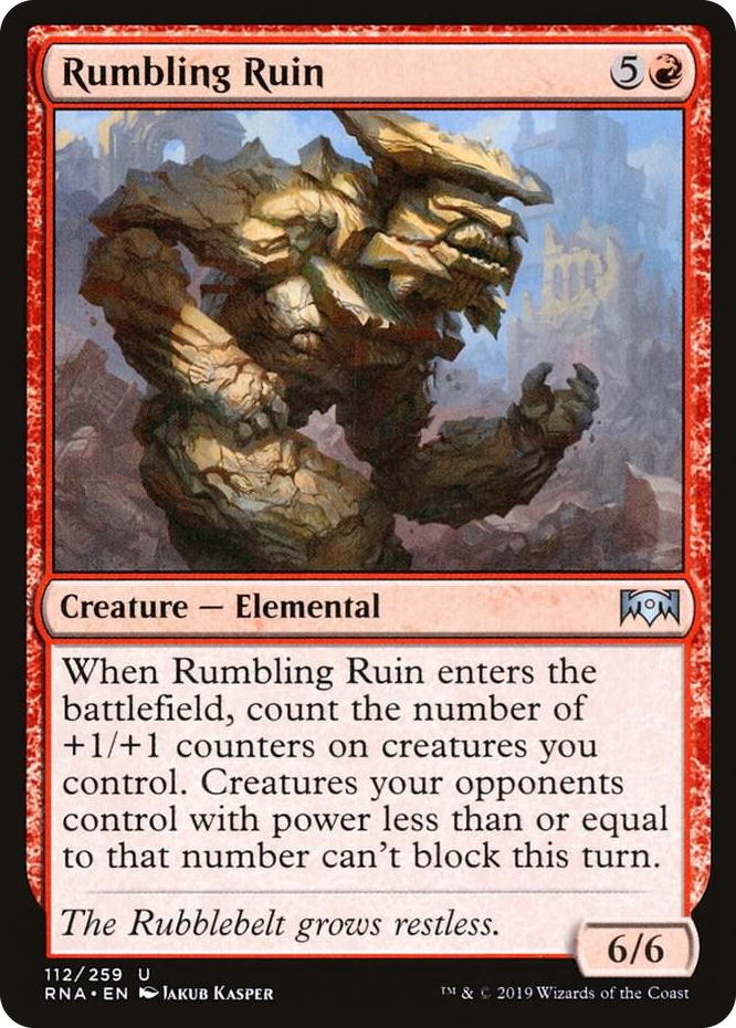 0112 Rumbling Ruin U Ravnica Allegiance