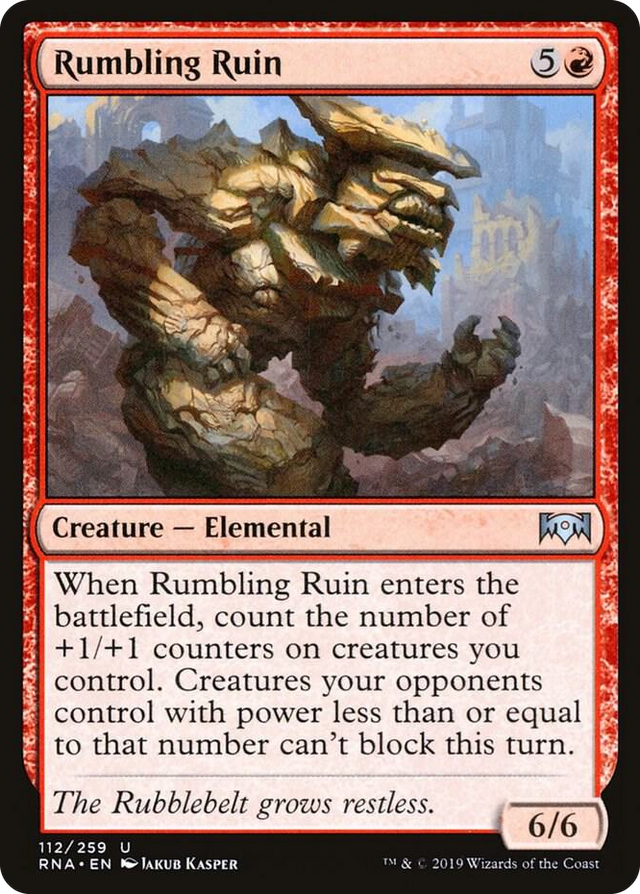 0112 Rumbling Ruin U Ravnica Allegiance