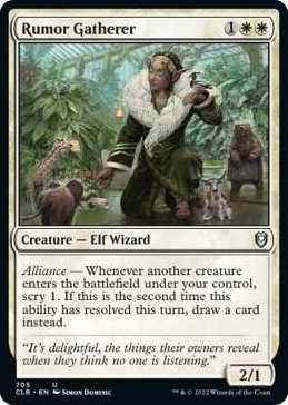 0705 Rumor Gatherer U Commander Legends: Battle for Baldur's Gate