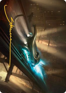 0013 Run Out of Town Art Card (Gold-Stamped Signature) S Art Series: Streets of New Capenna