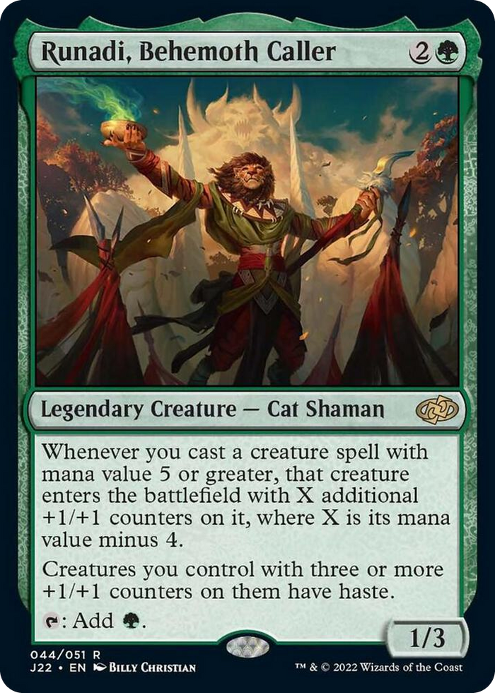 Runadi, Behemoth Caller #44 R - Jumpstart 2022 Pokemon card