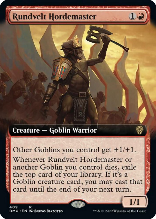 0409 Rundvelt Hordemaster (Extended Art) R Dominaria United