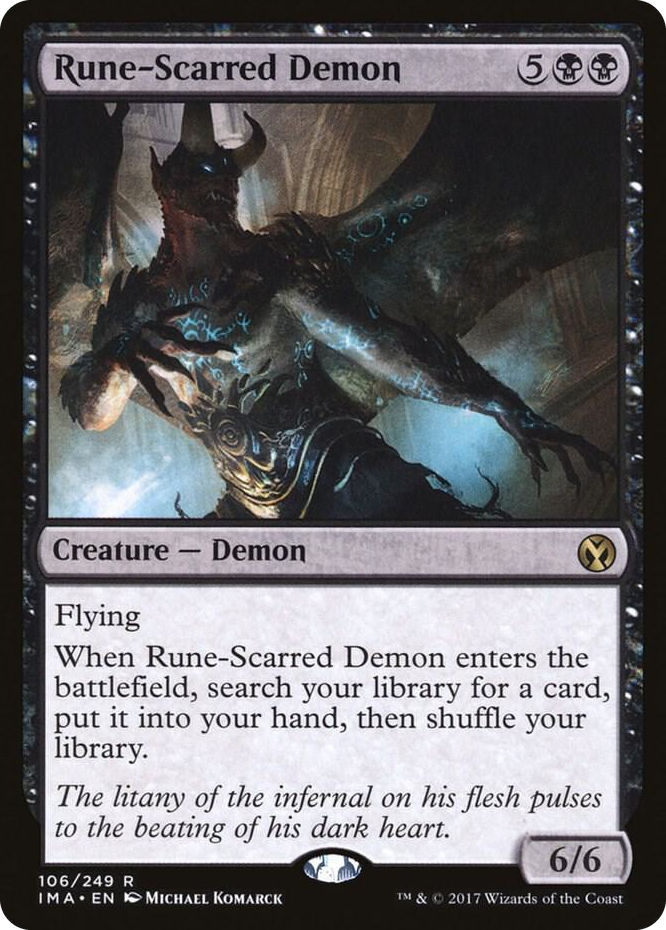 0106 Rune-Scarred Demon R Iconic Masters