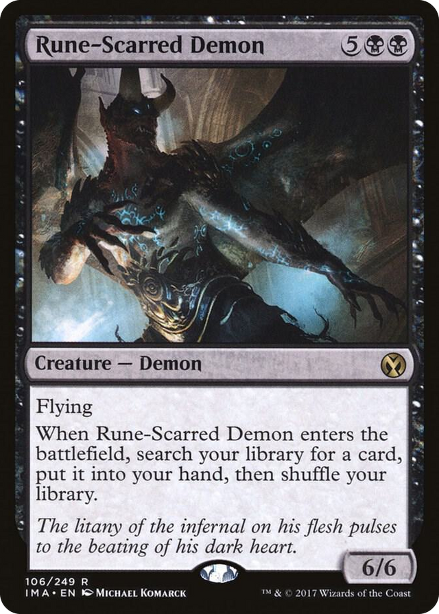 0106 Rune-Scarred Demon R Iconic Masters