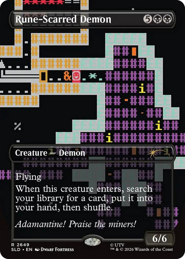 2649 Rune-Scarred Demon R Secret Lair Drop Series