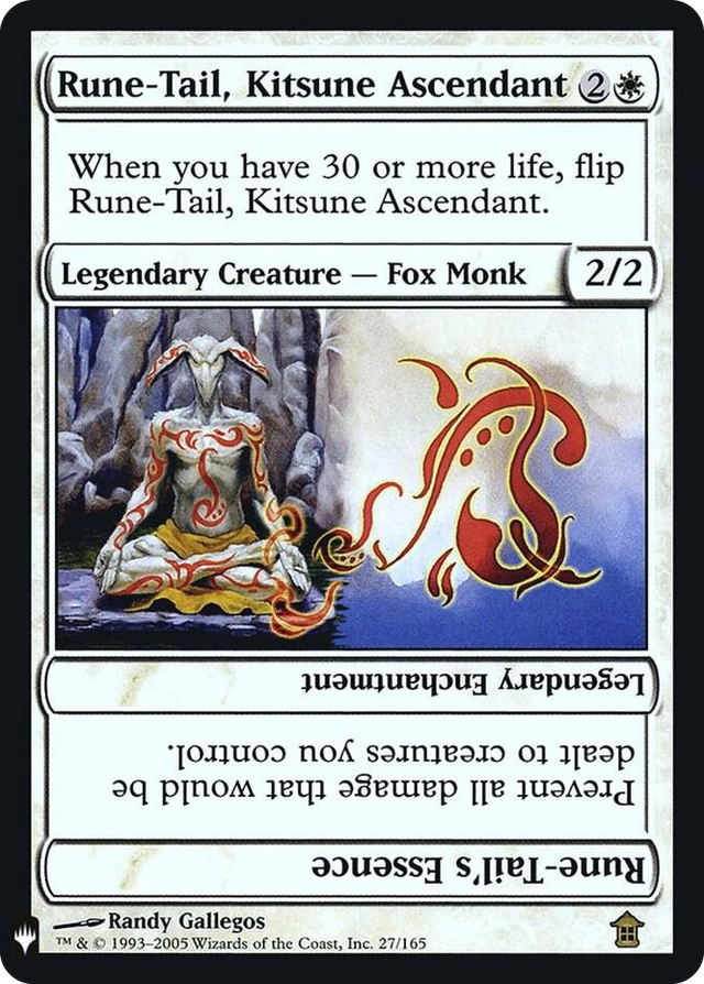 0027 Rune-Tail, Kitsune Ascendant R The List Reprints