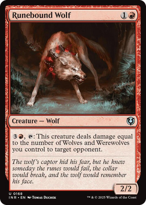 0168 Runebound Wolf U Innistrad Remastered