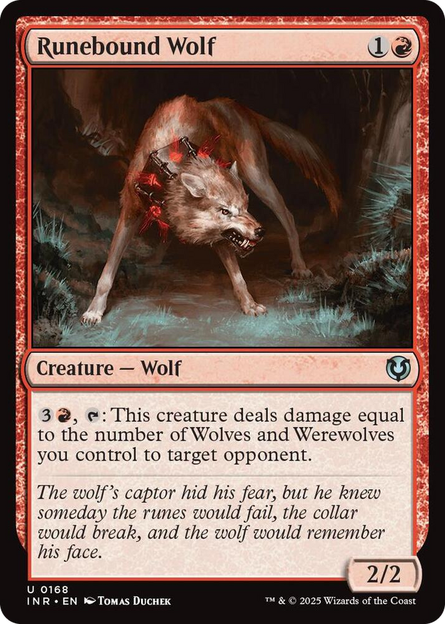 0168 Runebound Wolf U Innistrad Remastered