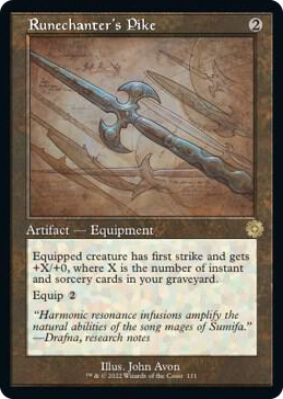 0111 Runechanter's Pike (Schematic) R The Brothers' War: Retro Frame Artifacts