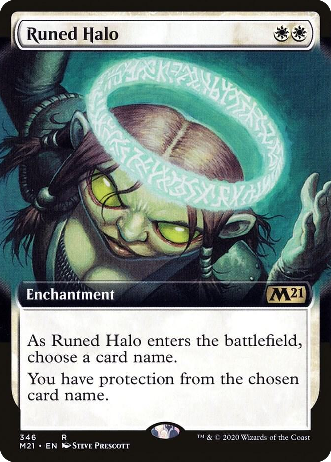 0346 Runed Halo (Extended Art) R Core Set 2021