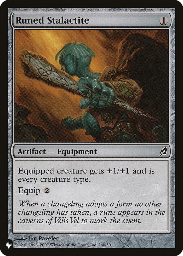 Runed Stalactite #260 C - The List Reprints Pokemon card