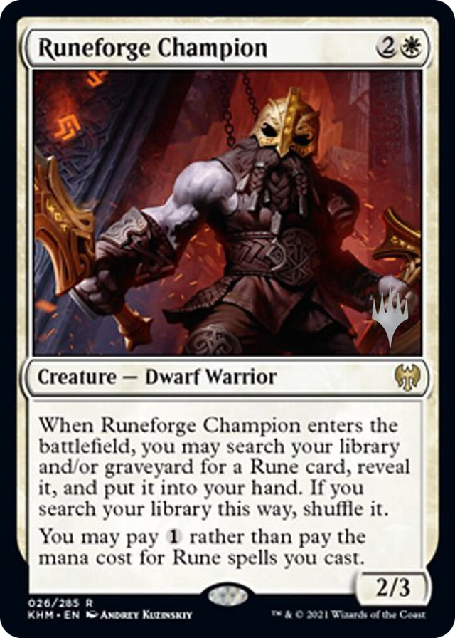 0026 Runeforge Champion R Promo Pack: Kaldheim