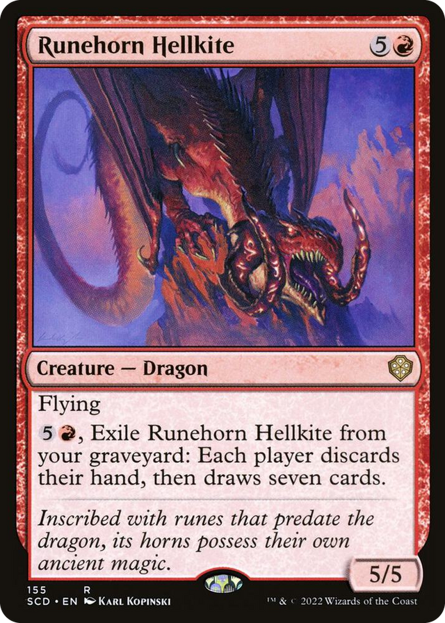 0155 Runehorn Hellkite R Starter Commander Decks