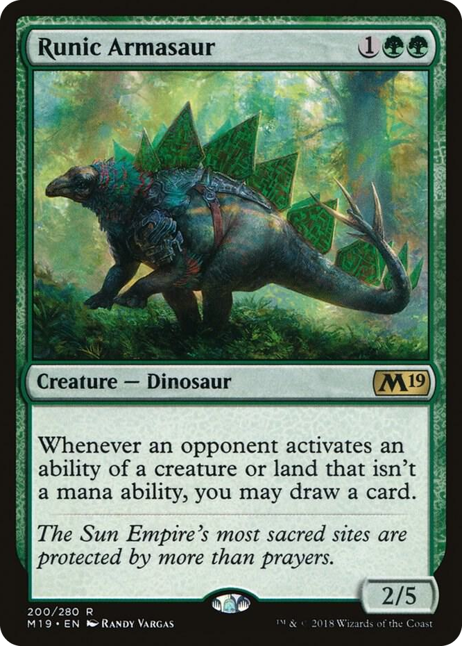 0200 Runic Armasaur R Core Set 2019