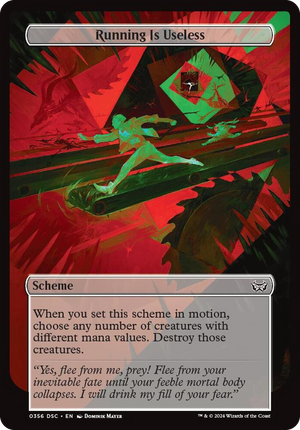 0356 Running Is Useless (Full Art) C Archenemy: Duskmourn
