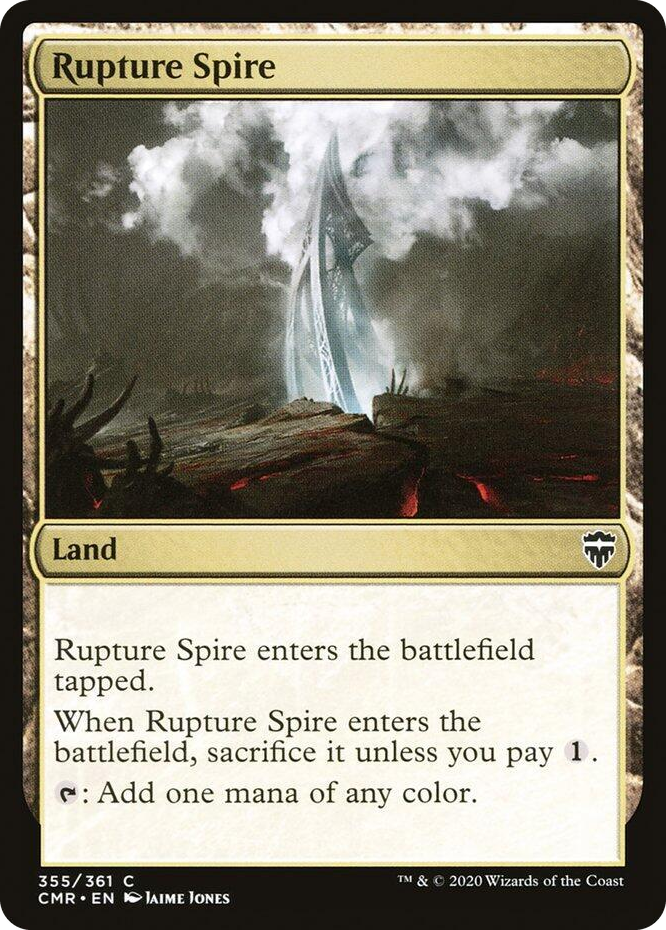 0355 Rupture Spire (355) C Commander Legends