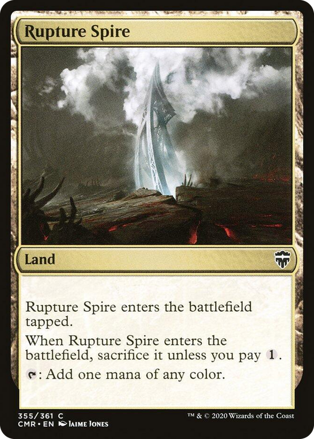 0355 Rupture Spire (355) C Commander Legends