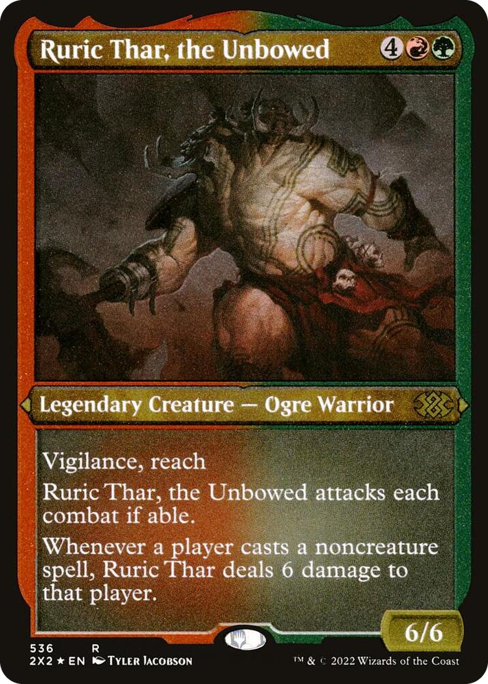 0536 Ruric Thar, the Unbowed (Foil Etched) R Double Masters 2022