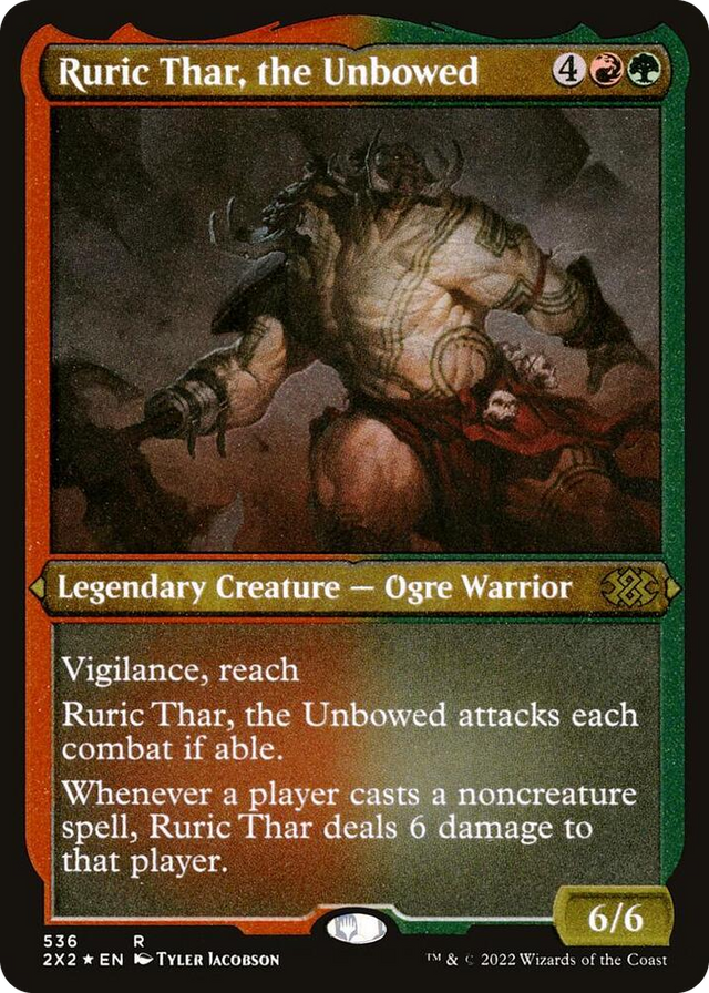 0536 Ruric Thar, the Unbowed (Foil Etched) R Double Masters 2022
