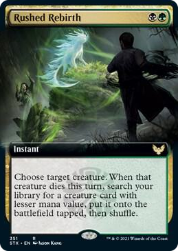 0351 Rushed Rebirth (Extended Art) R Strixhaven: School of Mages