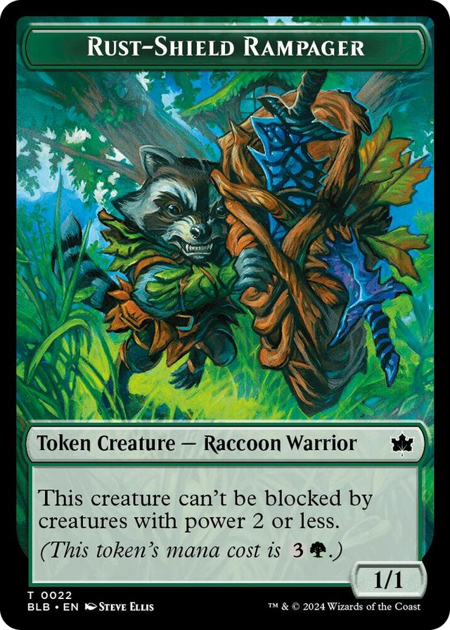 0022 Rust-Shield Rampager Token T Bloomburrow