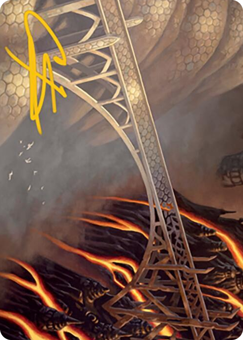 0077 Rustvale Bridge Art Card (Gold-Stamped Signature) S Art Series: Modern Horizons 2