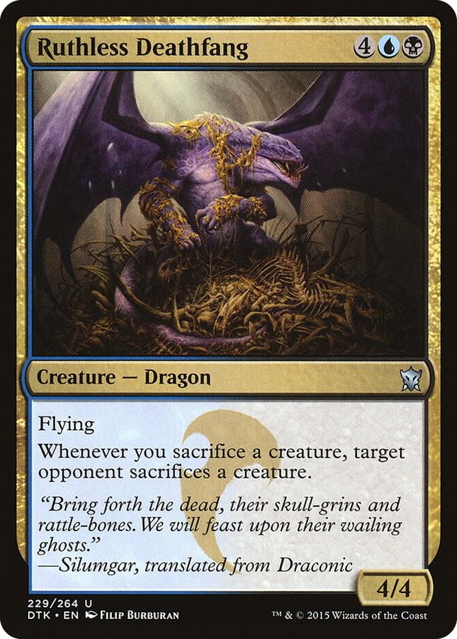 0229 Ruthless Deathfang U Dragons of Tarkir