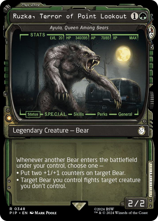 0348 Ruzka, Terror of Point Lookout - Ayula, Queen Among Bears (Showcase) R Universes Beyond: Fallout