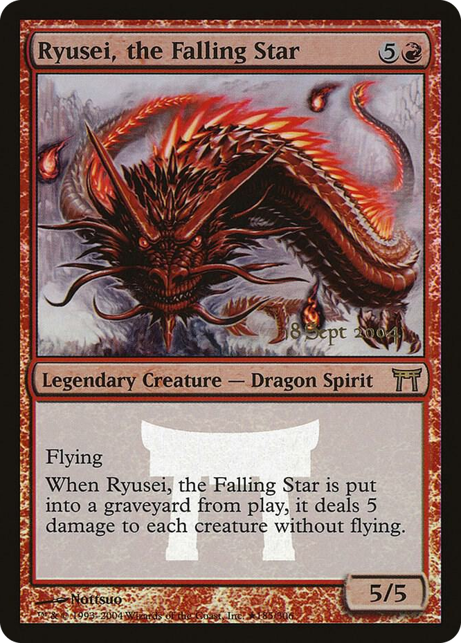 Ryusei, the Falling Star #185 P - Prerelease Cards Pokemon card