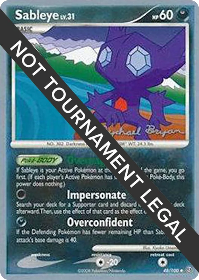 0048 Sableye - 2010 (Mychael Bryan) Uncommon World Championship Decks