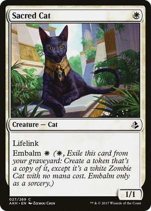 0027 Sacred Cat C Amonkhet
