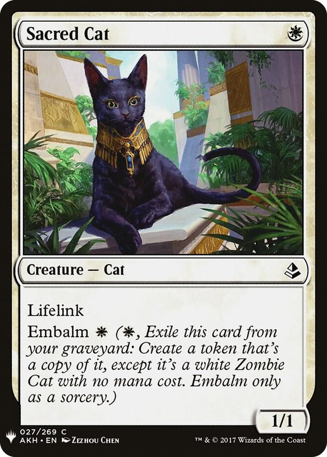 Sacred Cat #27 C - The List Reprints Pokemon card
