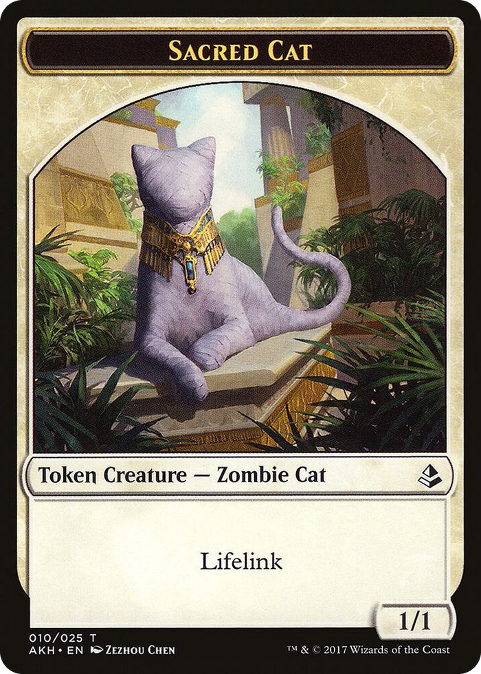 Sacred Cat // Insect Double-Sided Token #10 T - Amonkhet Pokemon card