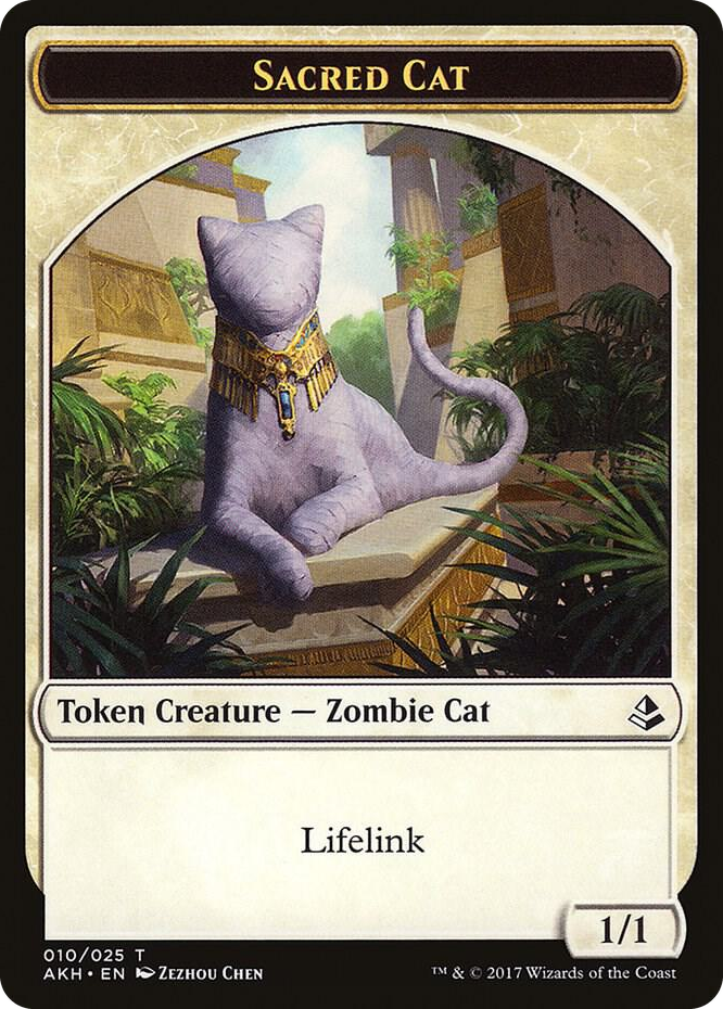 Sacred Cat Token #10 T - Amonkhet Pokemon card