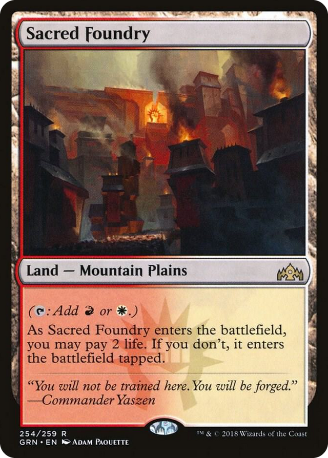 0254 Sacred Foundry R Guilds of Ravnica