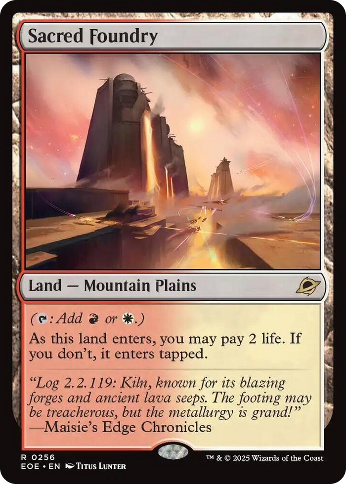 Sacred Foundry #256 R - Edge of Eternities Pokemon card