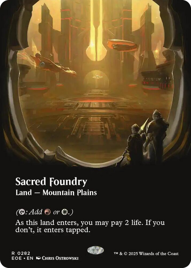 0282 Sacred Foundry (Borderless) R Edge of Eternities