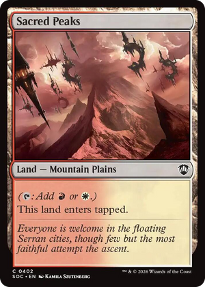 0402 Sacred Peaks C Commander: Secrets of Strixhaven