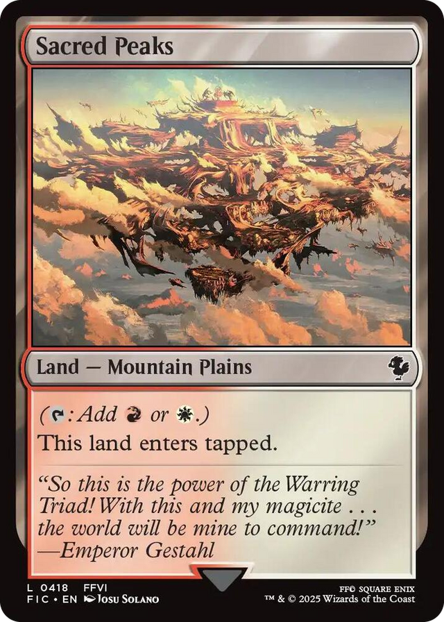 0418 Sacred Peaks L Commander: FINAL FANTASY