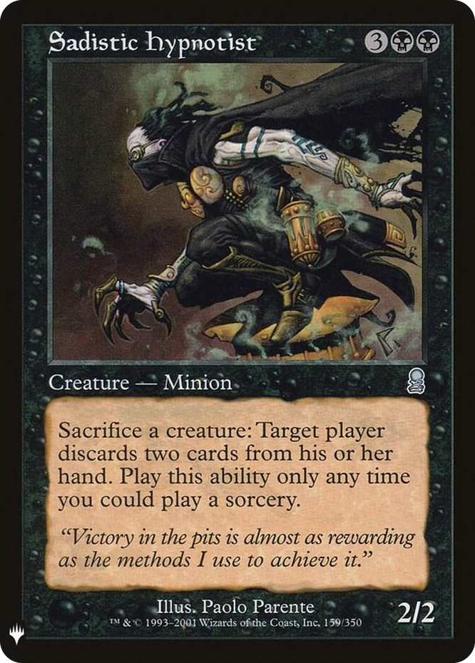 0159 Sadistic Hypnotist U The List Reprints
