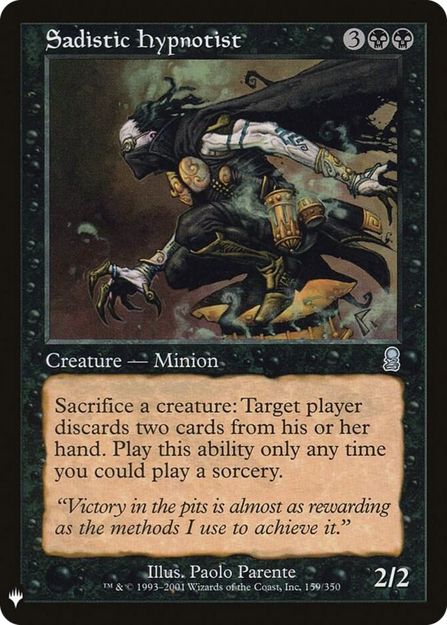 0159 Sadistic Hypnotist U The List Reprints