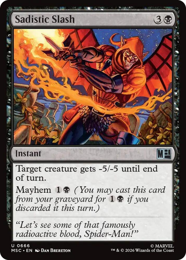0666 Sadistic Slash U Commander: Marvel Super Heroes