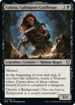 0143 Safana, Calimport Cutthroat U Commander Legends: Battle for Baldur's Gate