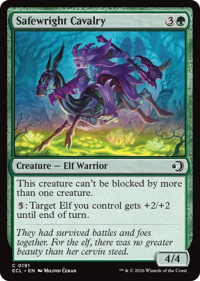 Safewright Cavalry #191 C - Lorwyn Eclipsed Pokemon card