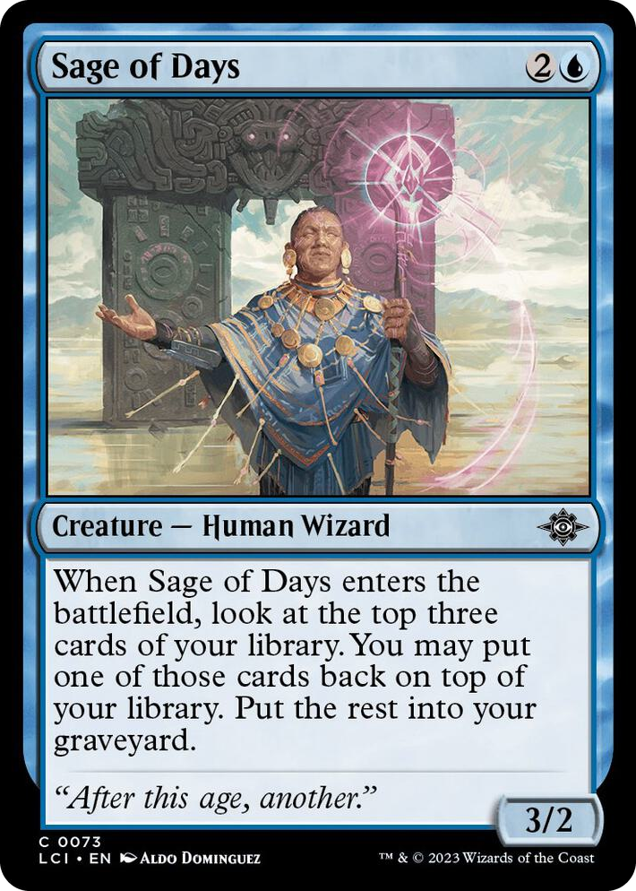 0073 Sage of Days C The Lost Caverns of Ixalan